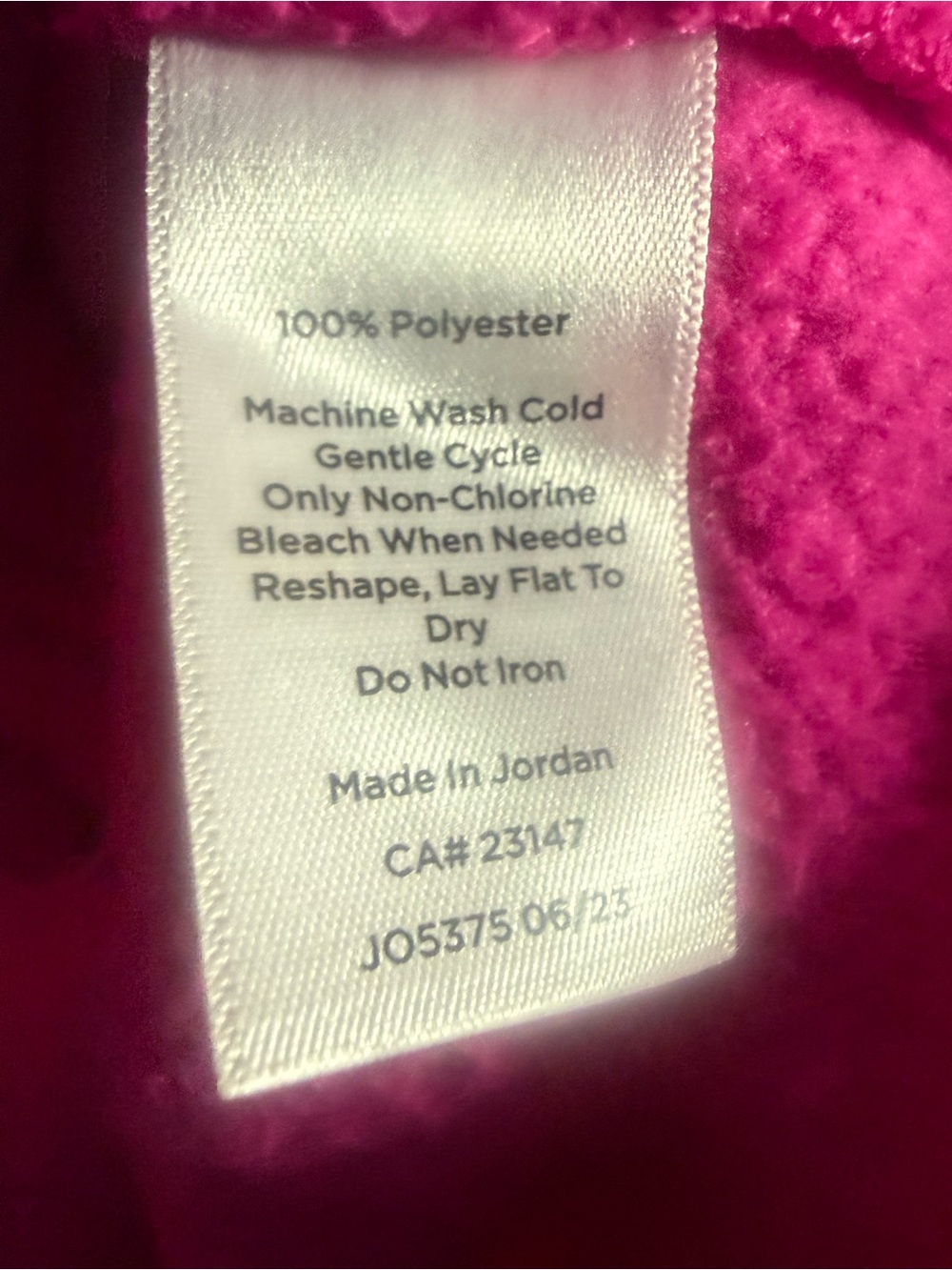 Talbots Petite Hot Pink Sherpa Asymmetrical Zip Jacket LP - Picture 8 of 9